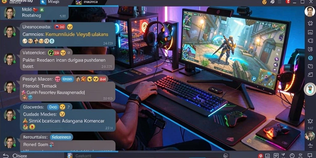 Screenshot 1: Menampilkan panggung permainan yang penuh warna.