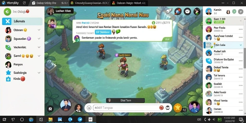 Screenshot menunjukkan karakter utama sedang bertarung.