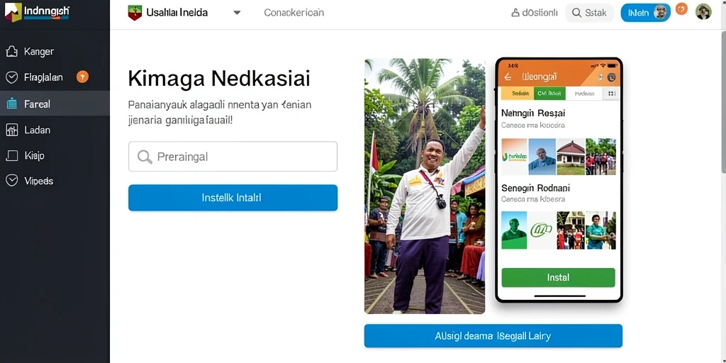 Tampilan antarmuka LUNATOGEL yang modern dan menarik.