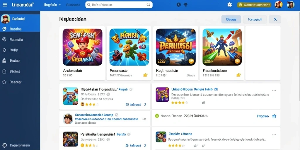 Tampilan menu utama yang menarik dan intuitif.