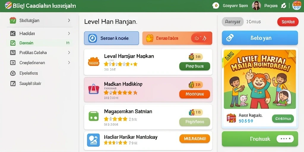 Screenshot menampilkan permainan mini yang seru dan menarik.