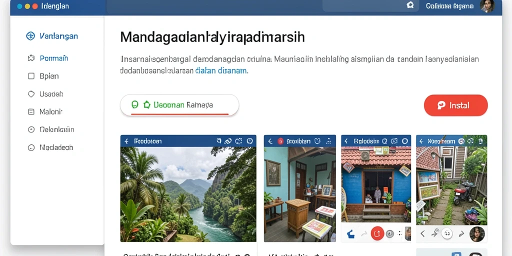Tampilan utama OKIDR yang menarik dan mudah dinavigasi.