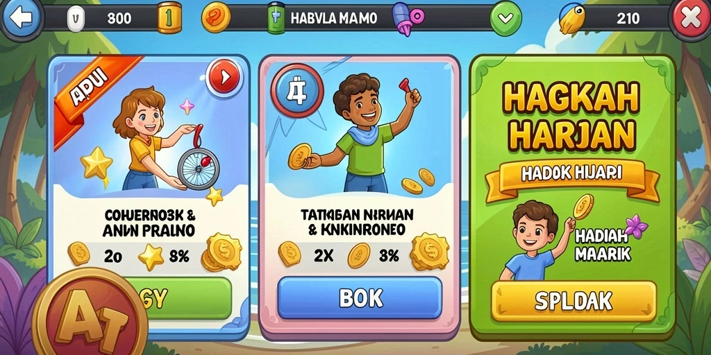 Tangkapan layar menunjukkan karakter utama dalam aksi.