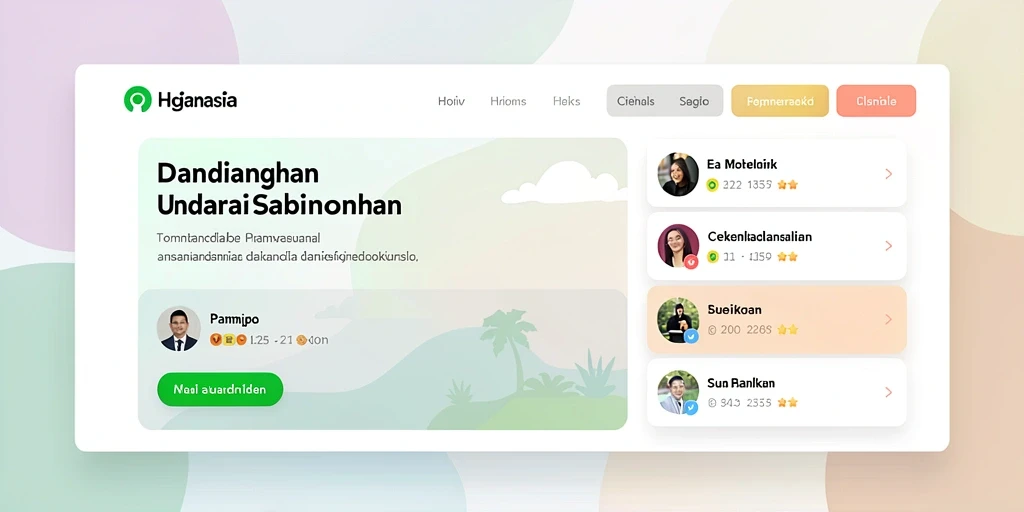 Tampilan antarmuka yang menarik dan modern.